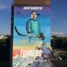 Өскемен қаласы Н.Назарбаев даңғылы, 71-ші үйдің қабырғасындағы Талғат Жайлауов муралы (Шығыс Қазақстан облысы, Қазақстан)